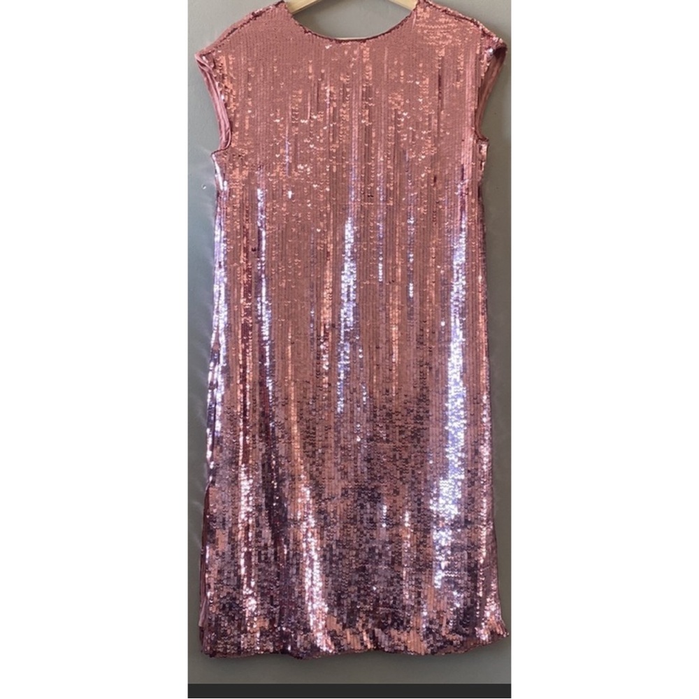 Anthropologie Pink Maeve Kara Sequined Mini Dress NWT Sz M - Picture 6 of 14